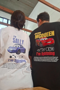 MCQUEEN & I'M SALLY Cars Filmi 2'li Sevgili/Çift/Arkadaş T-shirt Seti MCQUEEN & I'M SALLY Cars Filmi 2'li Sevgili/Çift/Arkadaş T-shirt Seti