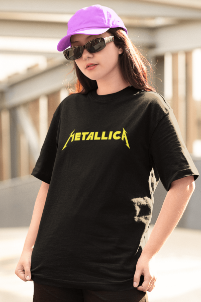 Metallica Logo Siyah Tişört