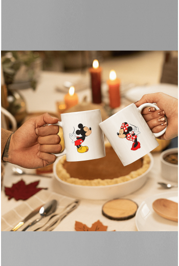 Mickey ve Minnie Mouse Sevgili/Çift/Arkadaş 2'li Kupa Bardak Seti Mickey ve Minnie Mouse Sevgili/Çift/Arkadaş 2'li Kupa Bardak Seti