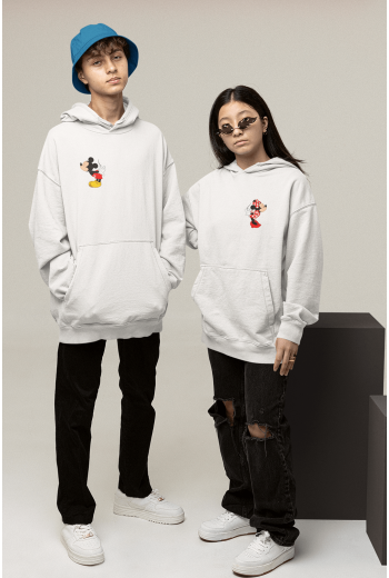 Mickey ve Minnie Sevgili/Çift/Arkadaşlık 2'li Kapşonlu Sweatshirt Seti Mickey ve Minnie Sevgili/Çift/Arkadaşlık 2'li Kapşonlu Sweatshirt Seti