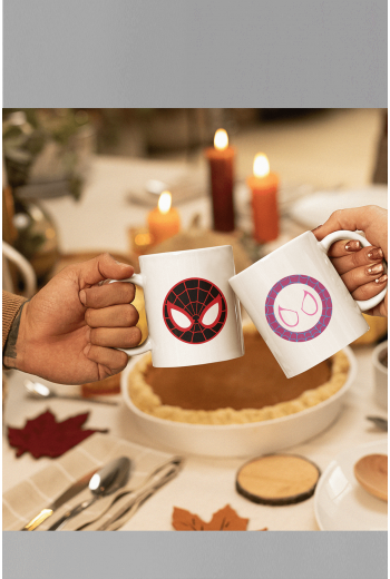 Miles Morales Sevgili/Çift/Arkadaş 2'li Kupa Bardak Seti