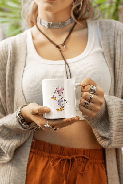  Mini Daisy ve Donald Duck Sevgili/Çift/Arkadaş 2'li Kupa Bardak Seti