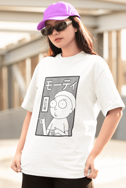 Morty Smith Beyaz Tişört Morty Smith Beyaz Tişört