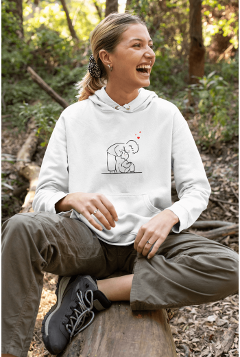  Mutlu Sevgili/Çift/Arkadaşlık 2'li Kapşonlu Sweatshirt Seti