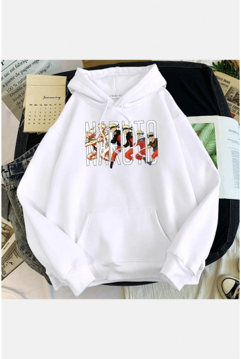 Naruto Evolution Kapşonlu Sweatshirt