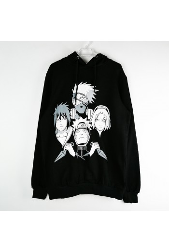 Naruto Shippuden Team 7 Kapşonlu Sweatshirt