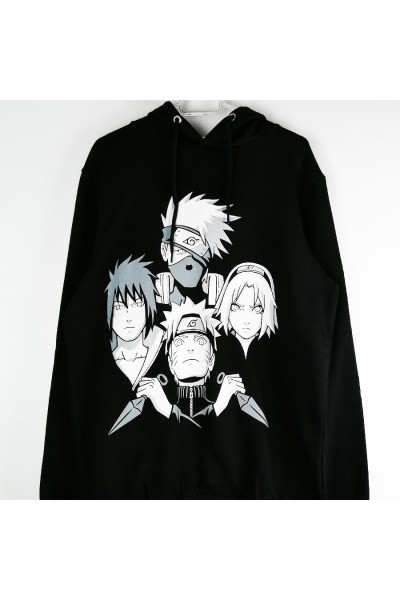 Naruto Shippuden Team 7 Kapşonlu Sweatshirt