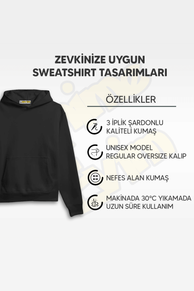 Nice Try Kapşonlu Sweatshirt