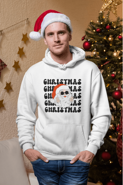 Noel Baba Christmas Yeni Yıl Kapşonlu Sweatshirt