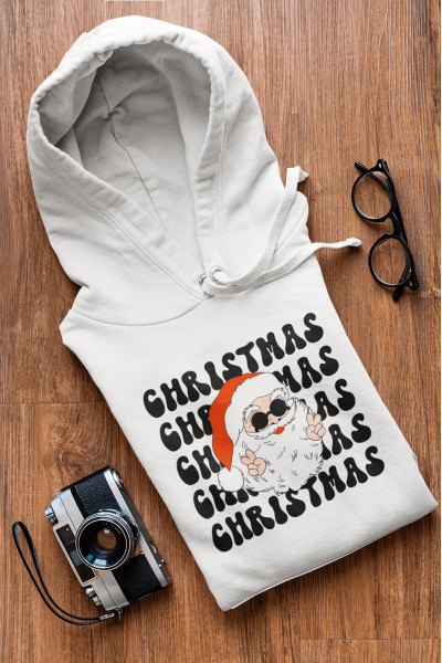 Noel Baba Christmas Yeni Yıl Kapşonlu Sweatshirt