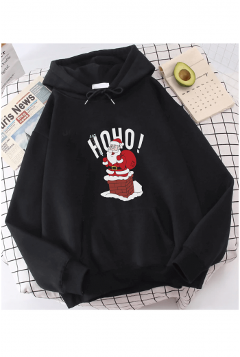 Noel Baba Selfie Hoho Yeni Yıl Kapşonlu Sweatshirt