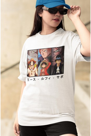 One Piece ALS Beyaz Tişört One Piece ALS Beyaz Tişört