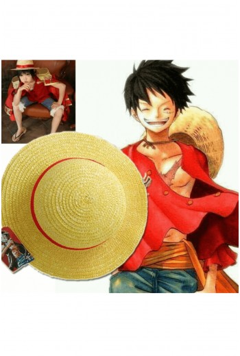 One Piece Cosplay - Luffy Hasır Şapkası