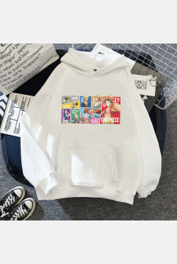 One Piece Friends Kapşonlu Sweatshirt