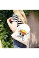 Anime One Piece Hasır Şapka Korsanları Logo Bez Sırt Çantası Anime One Piece Hasır Şapka Korsanları Logo Bez Sırt Çantası