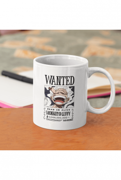 One Piece Luffy Gear 5 Wanted Kupa Bardak One Piece Luffy Gear 5 Wanted Kupa Bardak