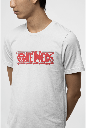 One Piece Red Logo Tişört 