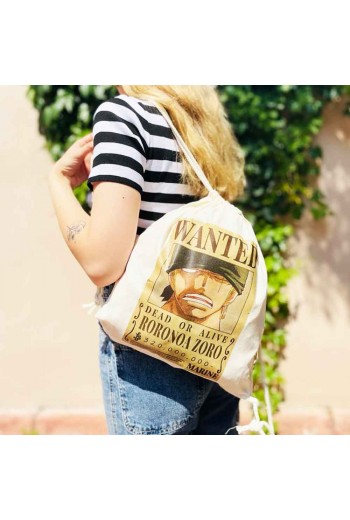 Anime One Piece Roronoa Zoro Bez Sırt Çantası Anime One Piece Roronoa Zoro Bez Sırt Çantası