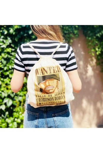 Anime One Piece Roronoa Zoro Bez Sırt Çantası Anime One Piece Roronoa Zoro Bez Sırt Çantası