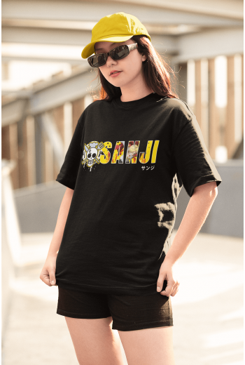 One Piece Sanji Logo Siyah Tişört One Piece Sanji Logo Siyah Tişört