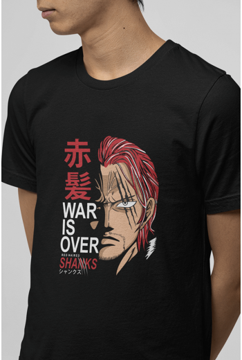 One Piece Shanks Siyah Tişört