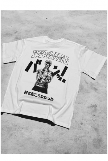 One Piece Zoro Nothing Beyaz T-shirt