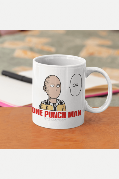 One Punch Man Saitama Kupa Bardak