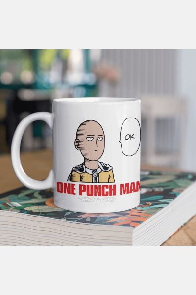 One Punch Man Saitama Kupa Bardak