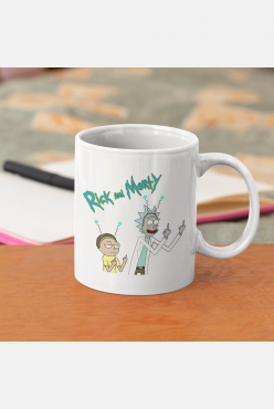 Rick and Morty Beyaz Kupa Rick and Morty Beyaz Kupa