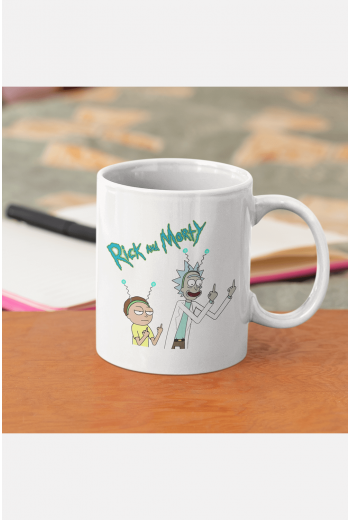 Rick and Morty Beyaz Kupa Rick and Morty Beyaz Kupa