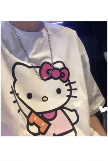 Sanrio Kawaii Belalı Hello Kitty T-shirt