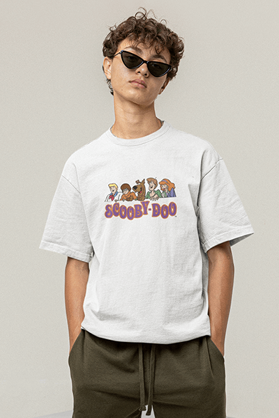 Scooby Doo Karakterler Beyaz Tişört