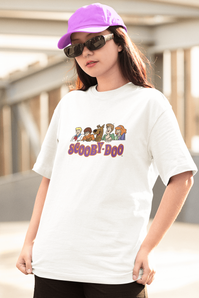 Scooby Doo Karakterler Beyaz Tişört