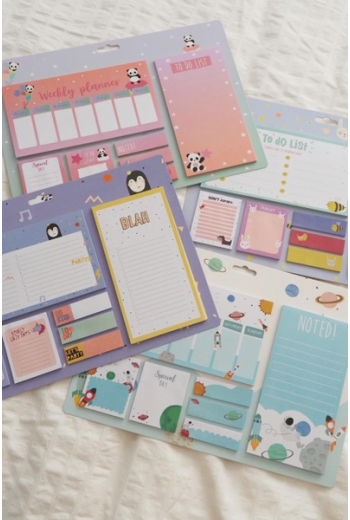 Sevimli Haftalık Planlayıcı Büyük Post-it Set Çeşitleri Sevimli Haftalık Planlayıcı Büyük Post-it Set Çeşitleri