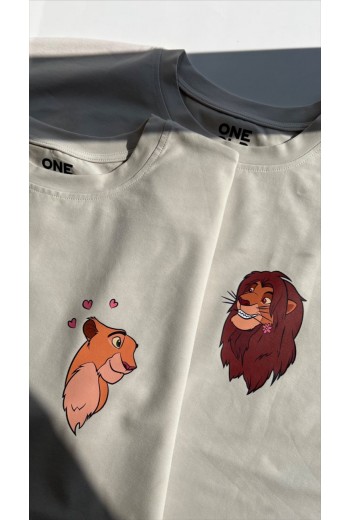 Simba Ve Nala Couple T-shirt Seti