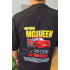 Şimşek McQueen Cars Ön Arka Baskılı Unisex Siyah T-shirt