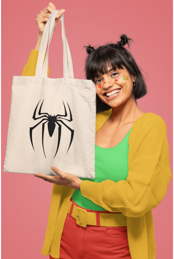 Siyah Spider Bez Çanta Siyah Spider Bez Çanta