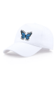Sloganlı Mavi Kelebek Şapka