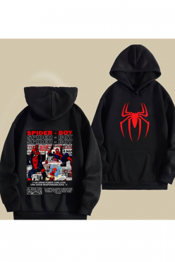 Spider Boy Hoodie Siyah Sweatshirt Spider Boy Hoodie Siyah Sweatshirt