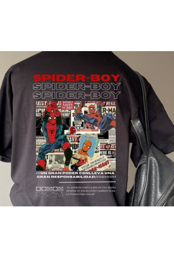 Spider Boy Siyah T-shirt Spider Boy Siyah T-shirt
