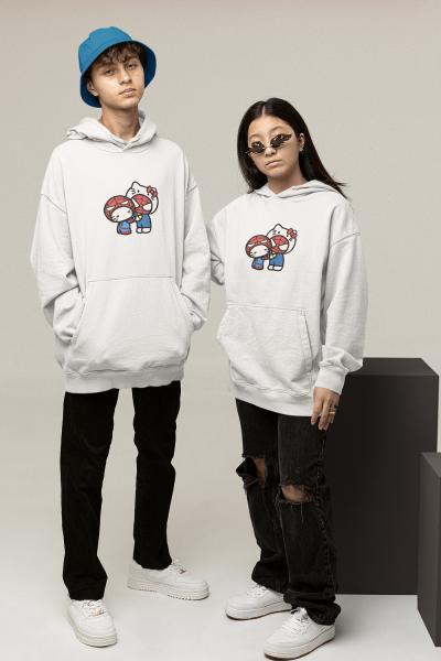 Spider Cat Sevgili/çift/arkadaşlık/2'li Kapşonlu Sweatshirt Seti