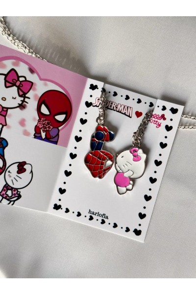 Spider x Kitty Sevgili Kolye seti