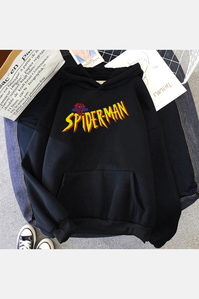 Spiderman Kapşonlu Sweatshirt