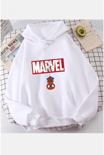 Spiderman Marvel Yazılı Kapşonlu Sweatshirt