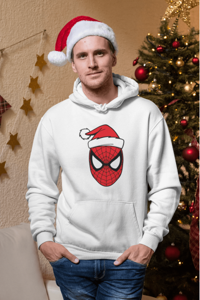 Spiderman Merry Christmas Kapşonlu Sweatshirt