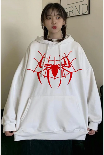 Spiderman Örümcek Ağ Kapşonlu Sweatshirt
