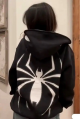 Spiderman Sırt Baskılı Şapkası Örümcek Göz Detaylı Kapuşonlu Sweatshirt Hoodie