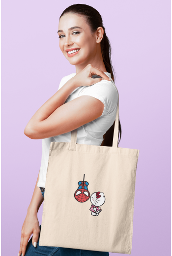 Spiderman x Hello Kitty Bez Çanta Spiderman x Hello Kitty Bez Çanta