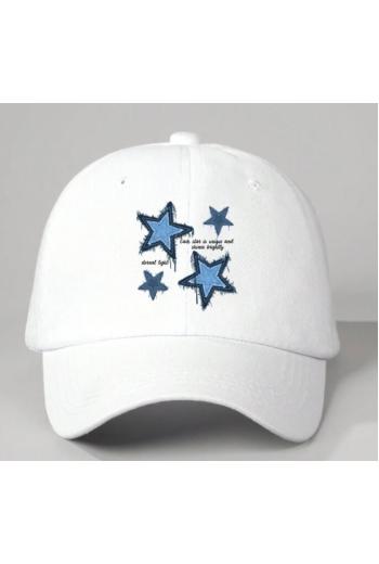 Y2K Star Unisex Beyaz Şapka Y2K Star Unisex Beyaz Şapka