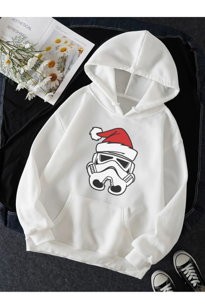 Star Wars Stormtrooper Yeni Yıl Kapşonlu Sweatshirt